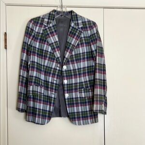 Women’s Madras Plaid Blazer